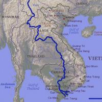 Путешествие вдоль реки меконг в восточном таиланде